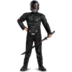 Fantasia GI Joe Snake Eyes com Músculos Infantil