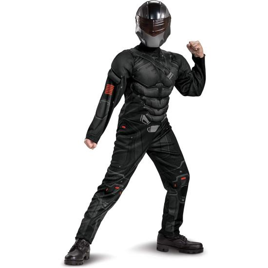 Fantasia GI Joe Snake Eyes com Músculos Infantil Fantasia GI Joe Snake Eyes com Músculos Infantil