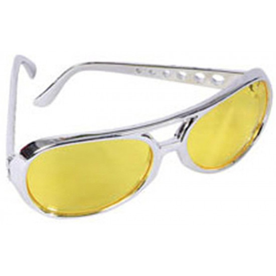 Óculos Elvis Presley Adulto Amarelo