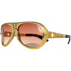 Óculos Elvis Presley Adulto Dourado