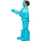 Fantasia de Robô de Luxo Clássica Infantil Azul Fantasia de Robô de Luxo Clássica Infantil Azul