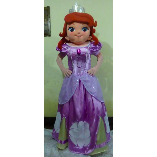 Mascote Princesa Sofia Luxo Mascote Princesa Sofia Luxo
