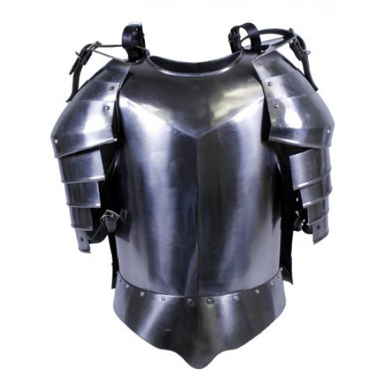 Armadura Medieval Grego Romano Metal Colecionador Prata