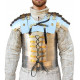 Armadura Medieval Grego Romano Prateado Metal Colecionador Armadura Medieval Grego Romano Prateado Metal Colecionador
