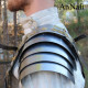 Armadura Medieval Grego Romano Prateado Metal Colecionador Armadura Medieval Grego Romano Prateado Metal Colecionador