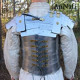 Armadura Medieval Grego Romano Prateado Metal Colecionador Armadura Medieval Grego Romano Prateado Metal Colecionador