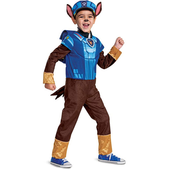 Fantasia Chase Patrulha Canina Paw Patrol Luxo Infantil Fantasia Chase Patrulha Canina Paw Patrol Luxo Infantil
