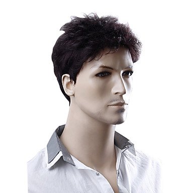 Peruca Adulto Masculina com Fibra Sintética Natural curto Peruca Adulto Masculina com Fibra Sintética Natural curto