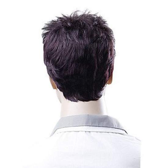 Peruca Adulto Masculina com Fibra Sintética Natural curto