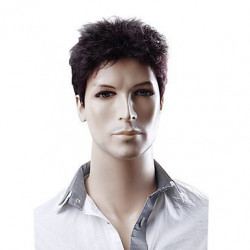 Peruca Adulto Masculina com Fibra Sintética Natural curto