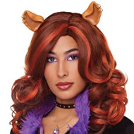 Peruca Adulto Monster High Clawdeen Luxo