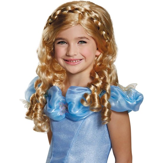 Peruca Cinderela Infantil Luxo Longo