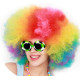 Peruca Colorida de Palhaço Adulto Luxo