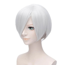 Peruca Cosplay Prince White Devil May Cry Dante