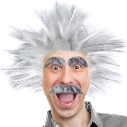 Peruca e Bigode Einstein Cientista Gênio Clássica