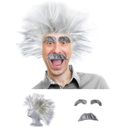 Peruca e Bigode Einstein Cientista Gênio Clássica