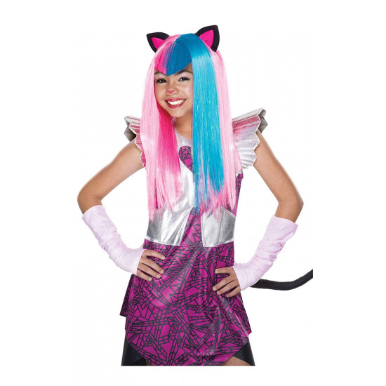 Peruca Monster High Catty Noir Boo York Infantil Luxo Peruca Monster High Catty Noir Boo York Infantil Luxo