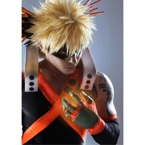 Peruca Naruto Luxo Cosplay Katsuki