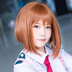 Peruca Naruto Luxo Cosplay Ochako