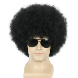 Peruca Preto Adulto Luxo