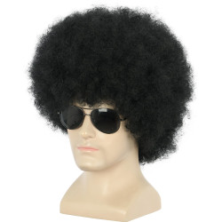 Peruca Preto Adulto Luxo