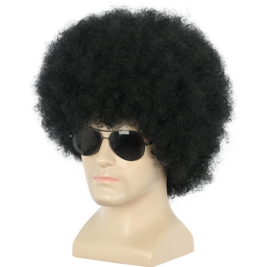 Peruca Preto Adulto Luxo