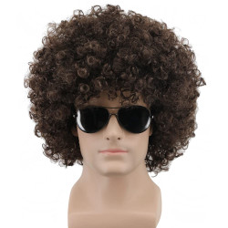 Peruca Preto Luxo Adulto