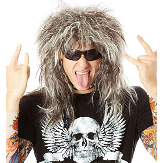 Peruca Rockstsar anos 80 Masculina Jovi