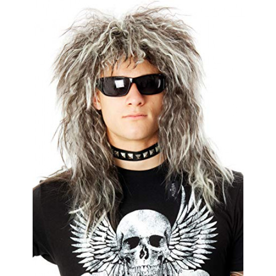 Peruca Rockstsar anos 80 Masculina Jovi