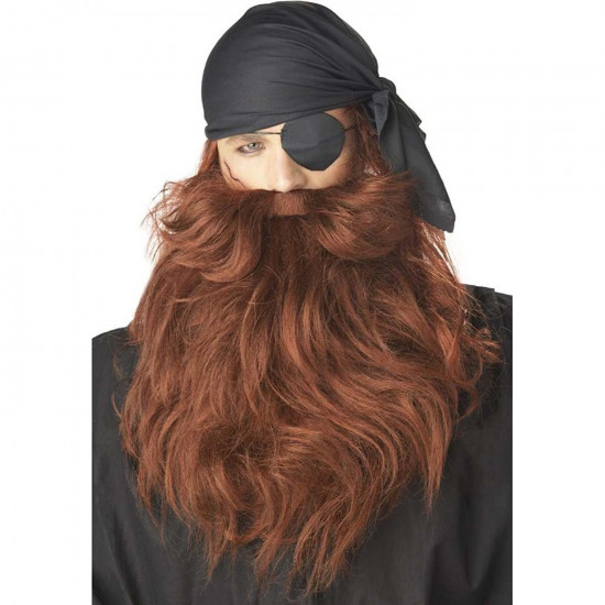 Barba e Bigode Castanho Adulto Barba e Bigode Castanho Adulto