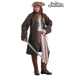 Fantasia Jack Sparrow Piratas do Caribe Realistico