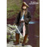 Fantasia Jack Sparrow Piratas do Caribe Realistico