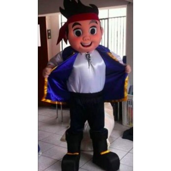 Mascote Jake Piratas da Terra do nunca Luxo Mascote Jake Piratas da Terra do nunca Luxo