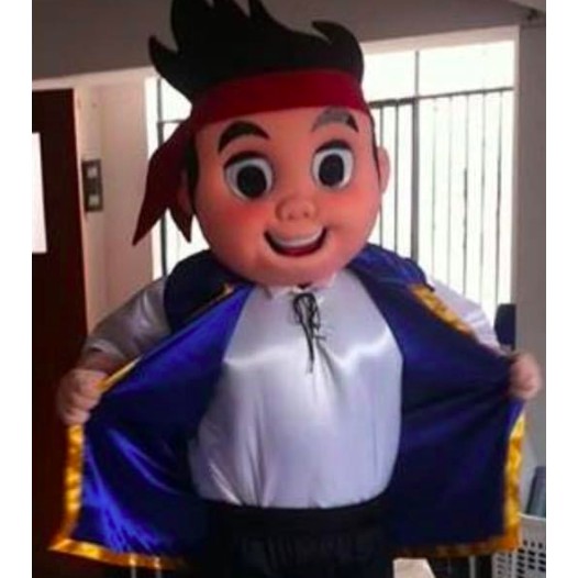 Mascote Jake Piratas da Terra do nunca Luxo Mascote Jake Piratas da Terra do nunca Luxo