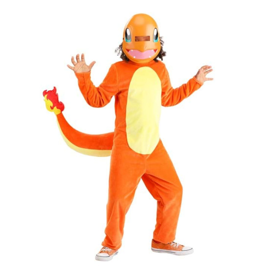 Fantasia Pokemon Charmander Infantil Luxo