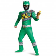 Fantasia Power Rangers Dino Charge Verde Luxo