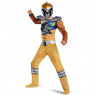 Fantasia Power Rangers Dino Charger Amarelo Luxo