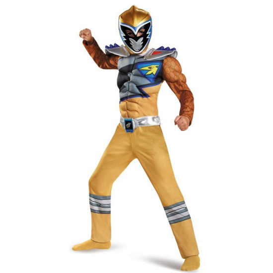 Fantasia Power Rangers Dino Charger Amarelo Luxo Fantasia Power Rangers Dino Charger Amarelo Luxo