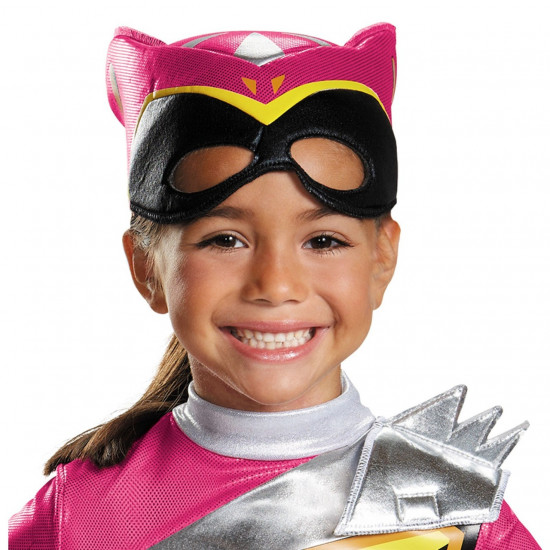 Fantasia Power Rangers Dino Charger Rosa Infantil
