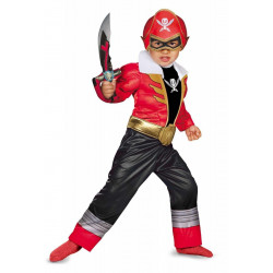 Fantasia Power Rangers Super Megaforce Vermelho Infantil Bebê
