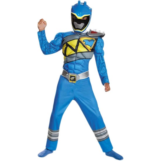 Fantasia Infantil Power Rangers Ranger Azul Megaforce Fantasia Infantil Power Rangers Ranger Azul Megaforce