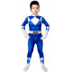 Fantasia Power Rangers Azul Infantil Luxo Fantasia Power Rangers Azul Infantil Luxo