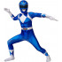 Fantasia Power Rangers Azul Infantil Luxo