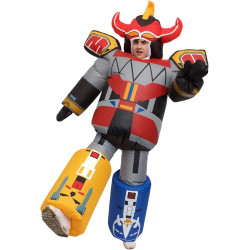 Fantasia Power Rangers Megaforce Megazord Elite Adulto Inflável