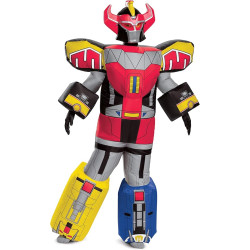 Fantasia Power Rangers Megaforce Megazord Elite Infantil Inflável
