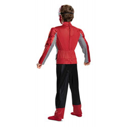 Fantasia Power Rangers Morfador Vermelho Luxo Infantil