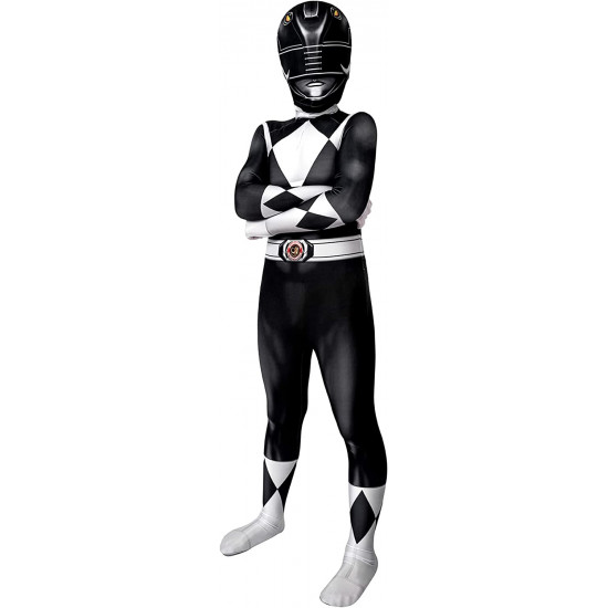 Fantasia Power Rangers Preta Infantil Luxo Fantasia Power Rangers Preta Infantil Luxo
