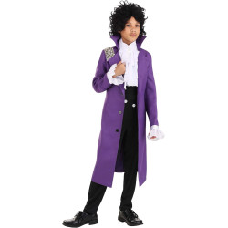 Fantasia Prince Purple Rain Infantil Luxo