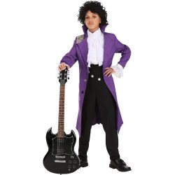 Fantasia Prince Purple Rain Infantil Luxo