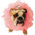 Fantasia para Cachorro Rainha Rosa